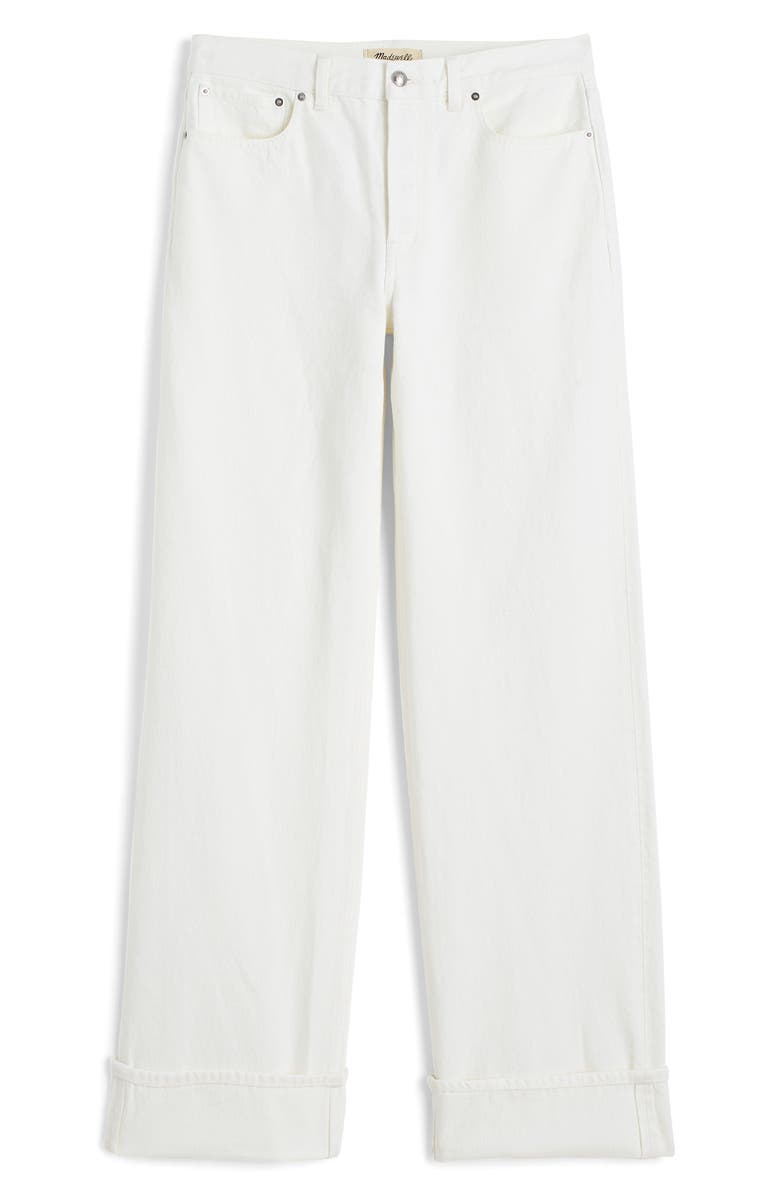 Madewell Low Slung Baggy Jeans, Alternate, color, Pure White