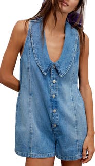 Free People Dover Denim Romper