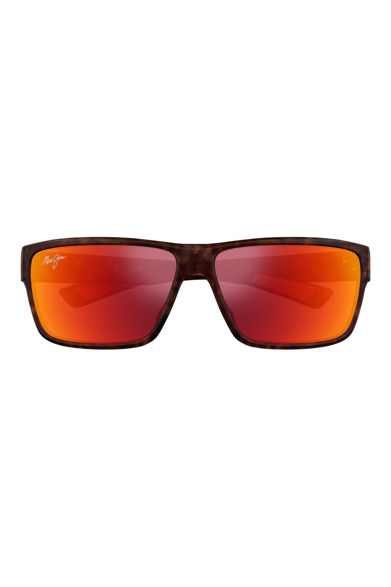 Uila 62mm PolarizedPlus2® Oversize Rectangular Sunglasses, Main, color, BROWN/ HAWAII LAVA