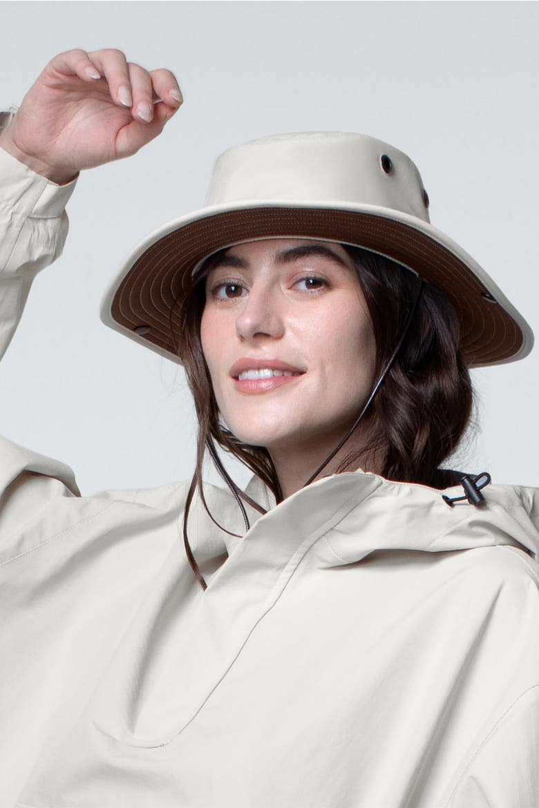 Trek All-Weather Hat, Alternate, color, Bone/Chocolate