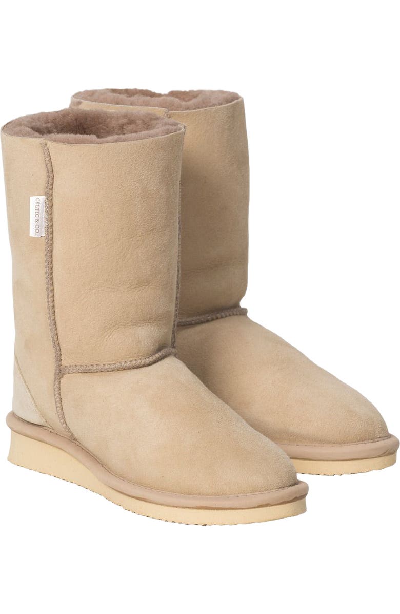 Celtic & Co. Shearling House Boots, Main, color, Oatmeal