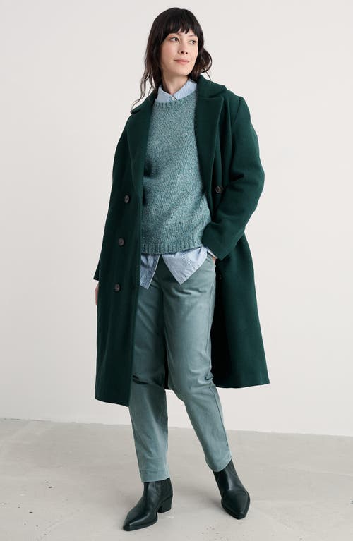 Seasalt Cornwall Dawson Pick Merino Wool Blend Crewneck Sweater In Green