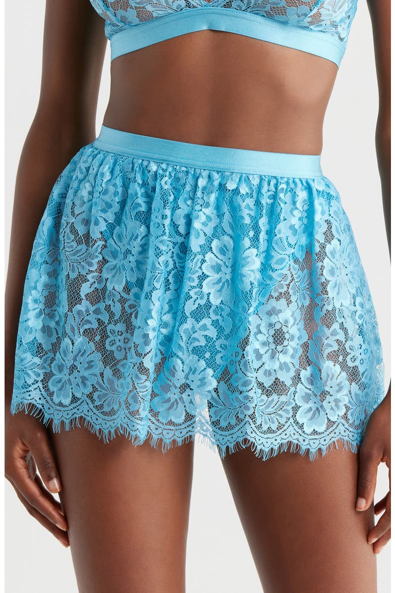 Lace Skirted Thong, Main, color, BLUE
