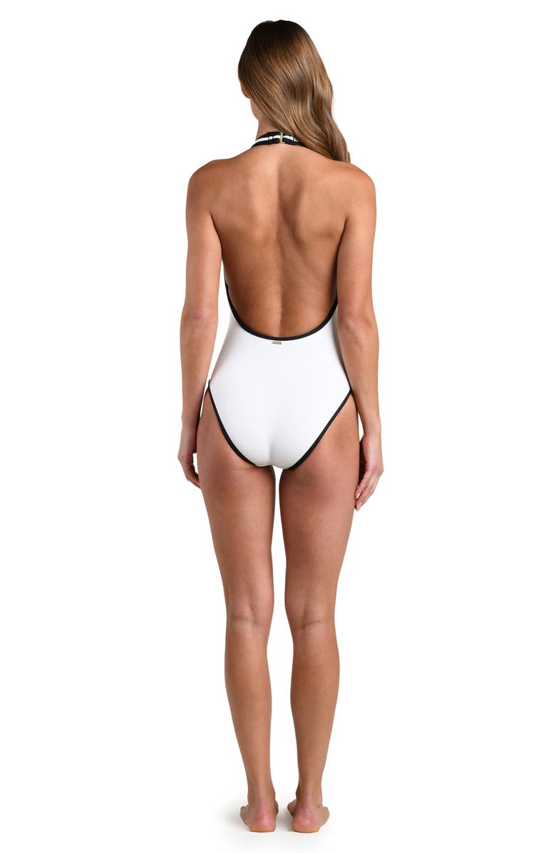 L'AGENCE Breana One-Piece Swimsuit, Alternate, color, White