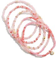BaubleBar Neah Set of 5 Assorted Stretch Bead Bracelet