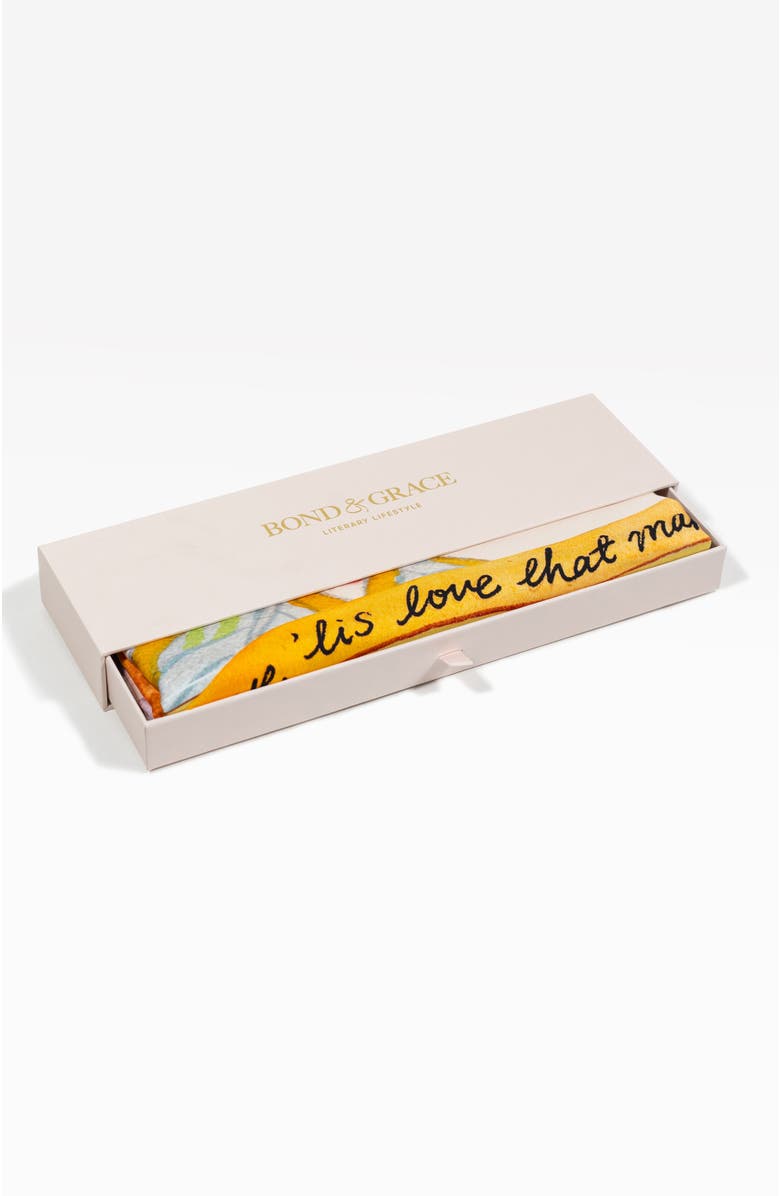 Bond & Grace Garrulous Flowers Art Scarf, Alternate, color, Yellow