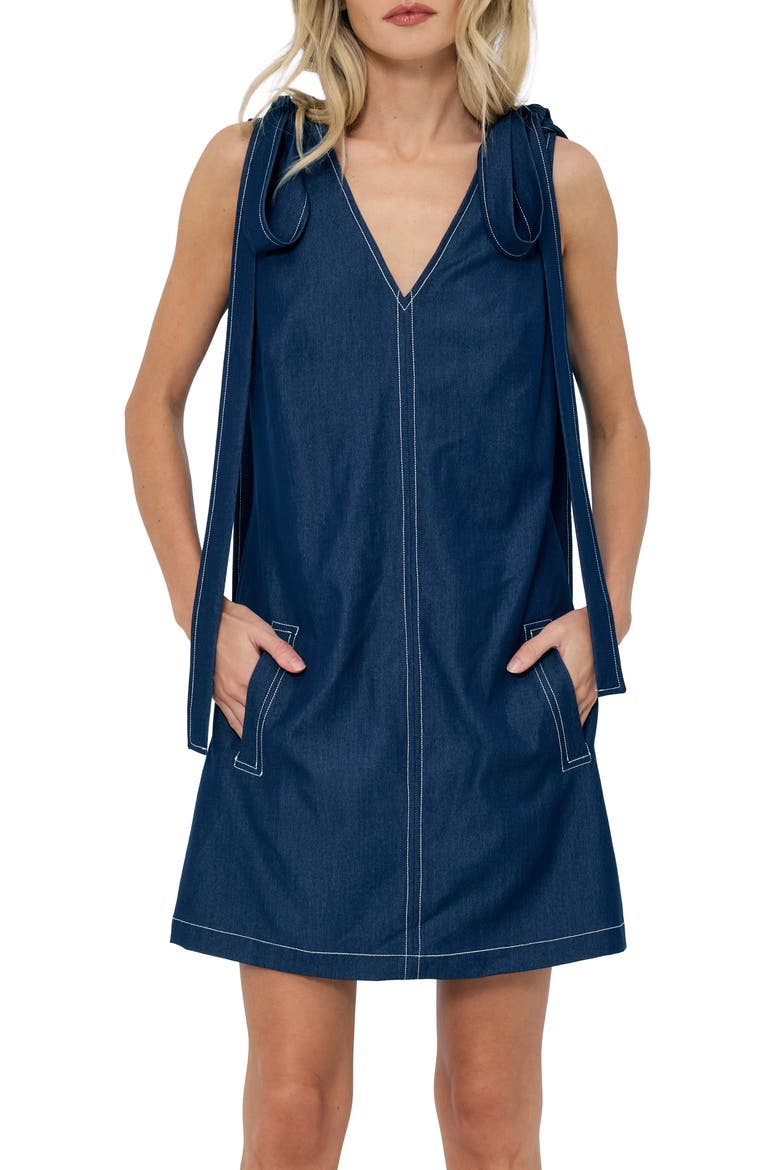 Sila Sleeveless Minidress, Alternate, color, MEDIUM BLUE