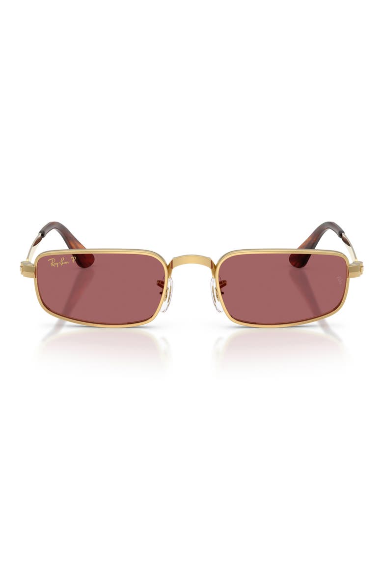 54mm x A$AP Rocky Polarized Rectangular Sunglasses, Main, color, ARISTA / POLAR PURPLE