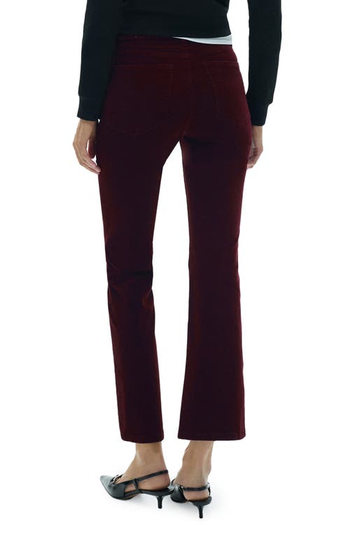 MANGO MANGO SIENNA CROP FLARE CORDUROY JEANS
