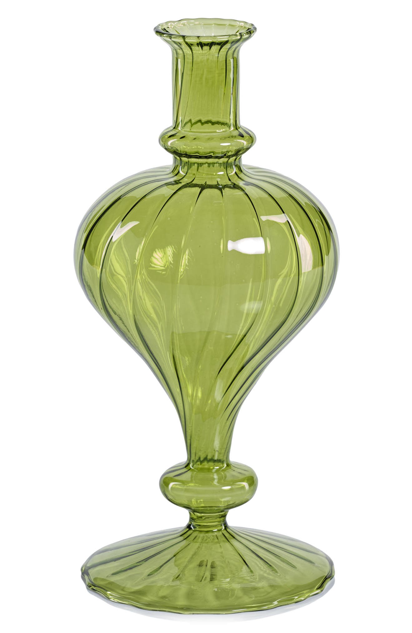 Zodax Vellum Set of 2 Spiral Glass Vases