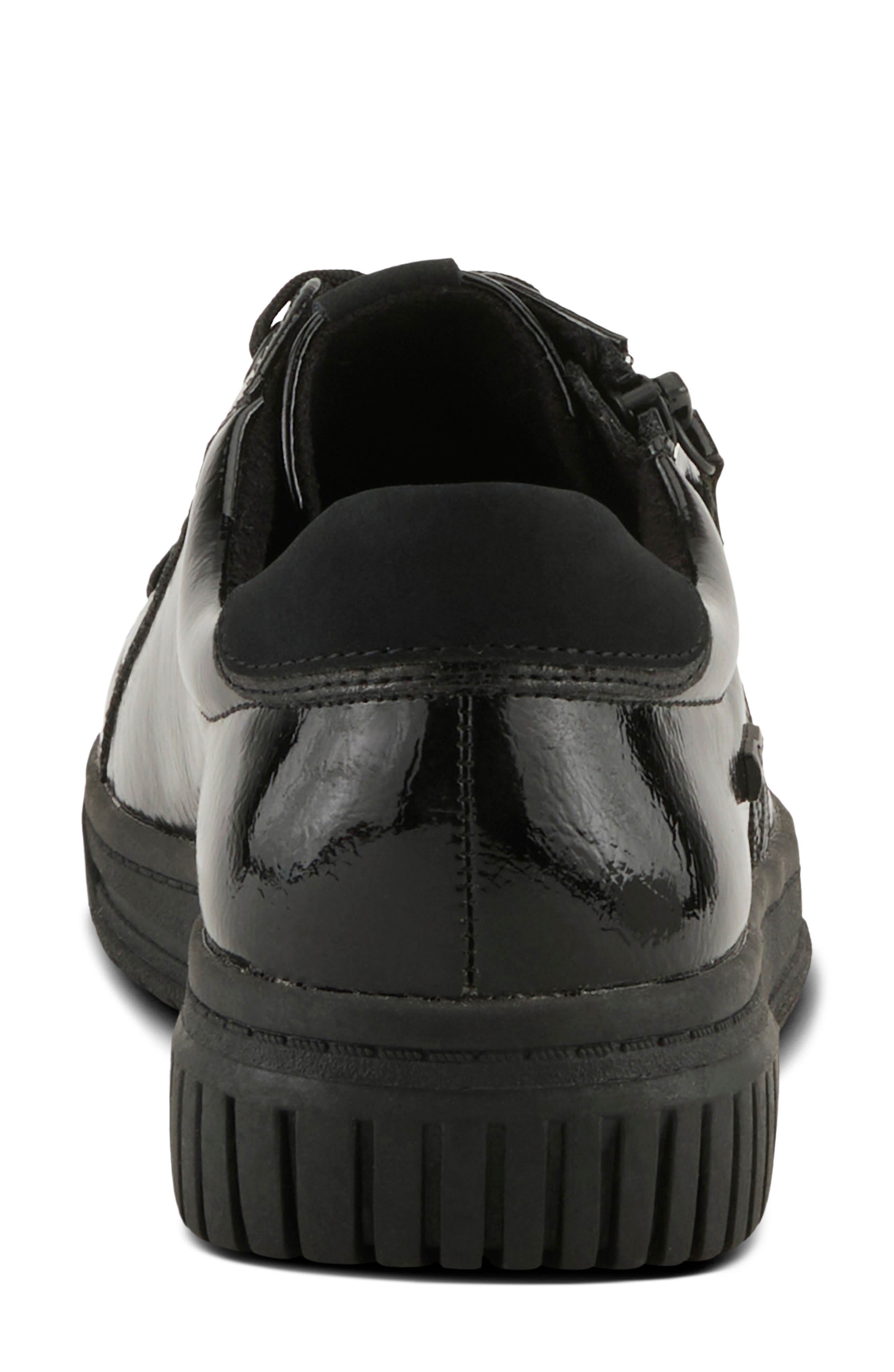 Spring Step Jamia Water Resistant Sneaker, Alternate, color, Black Patent