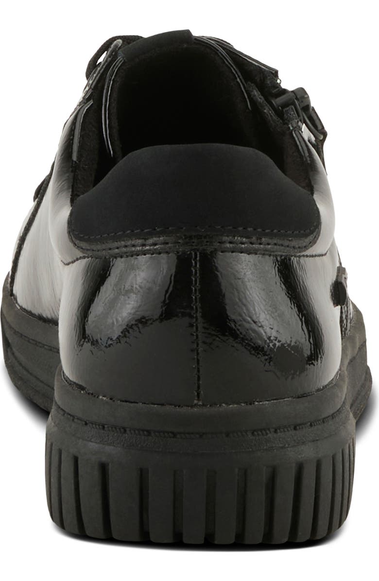 Spring Step Jamia Water Resistant Sneaker, Alternate, color, Black Patent