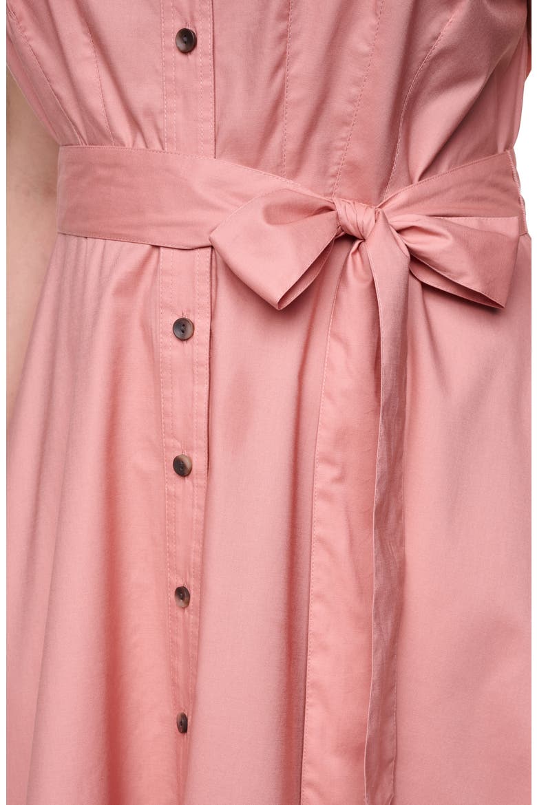 Cap Sleeve Shirtdress, Alternate, color, DESERT ROSE