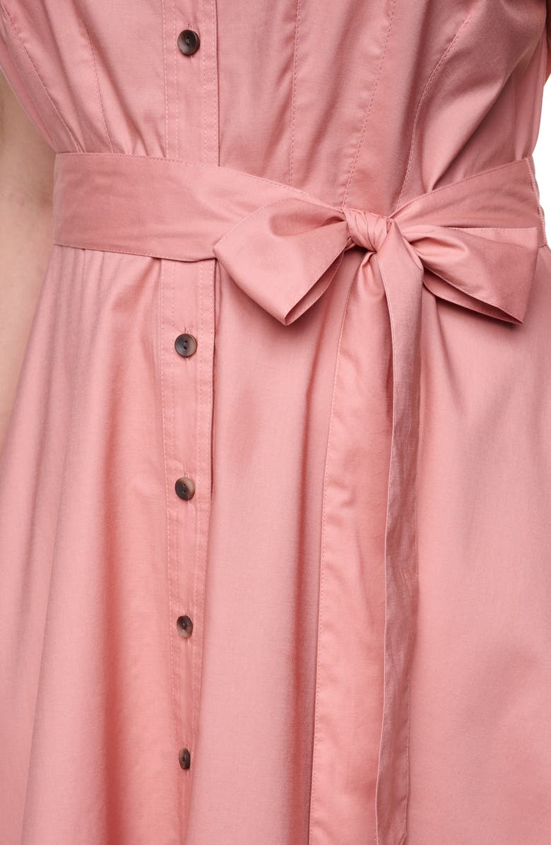 Calvin Klein Cap Sleeve Shirtdress, Alternate, color, Desert Rose