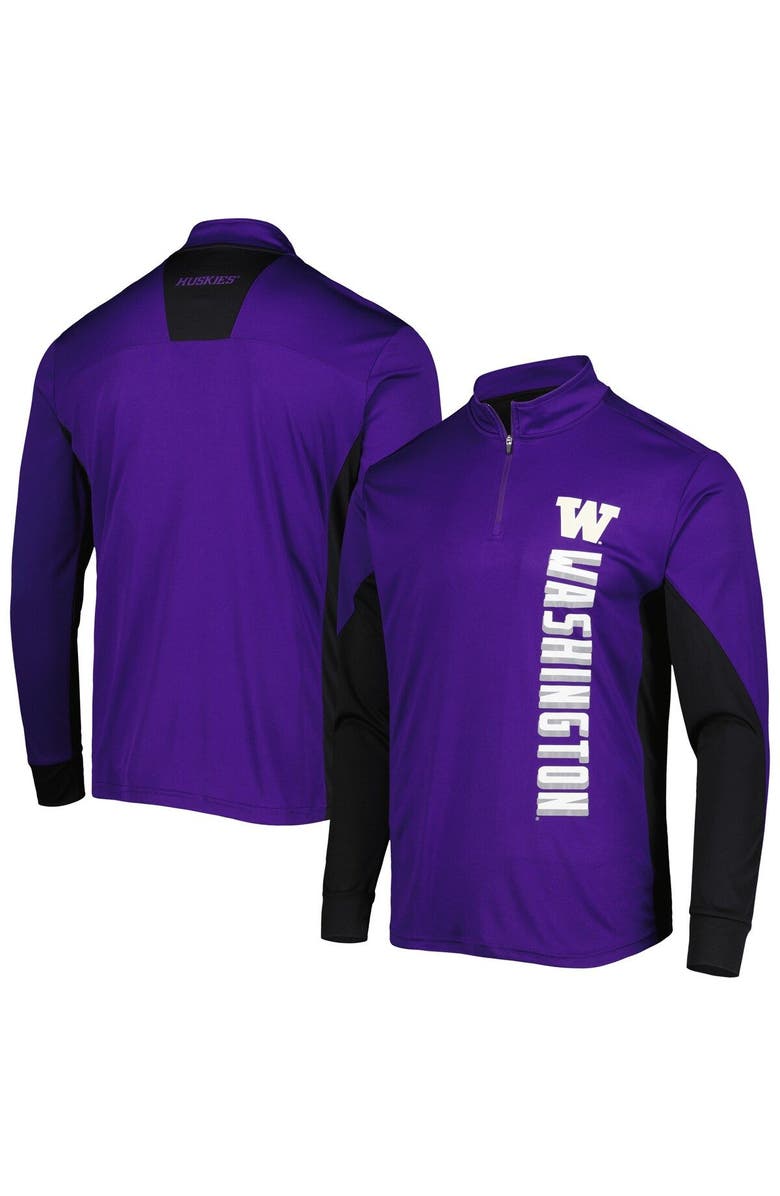 COLOSSEUM Men's Colosseum Purple Washington Huskies Bart Quarter-Zip Windshirt, Alternate, color, Purple