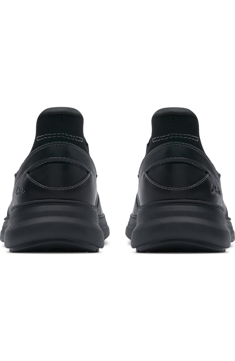 Clarks<sup>®</sup> Mullan Step Sneaker, Alternate, color, Black Leather