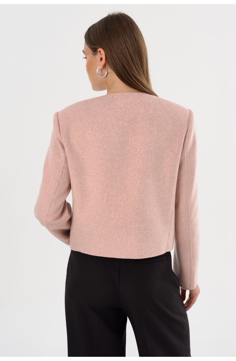 LAMARQUE ALESSIA | Double Face Wool Jacket, Alternate, color, Heather Pink