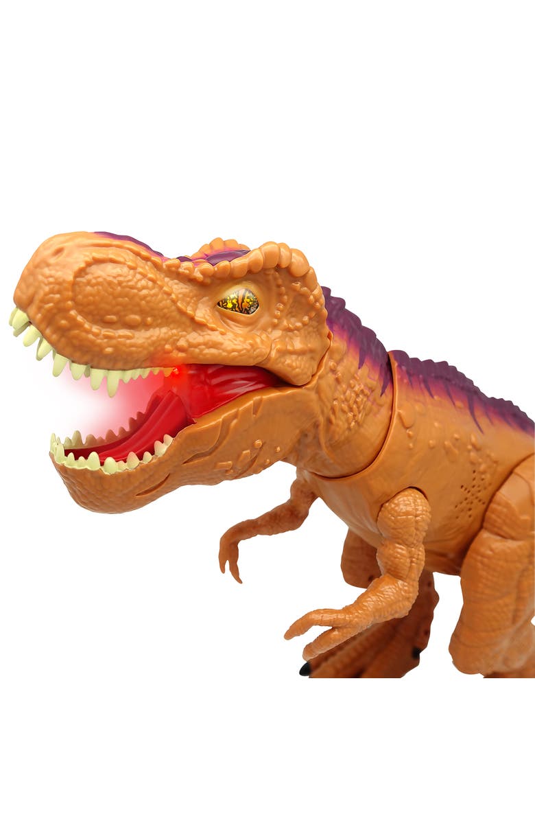 Mighty Megasaur Megabiter Orange Trex W/ Lights & Sounds, Alternate, color, Brown