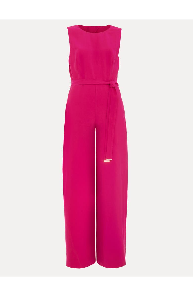 Phase Eight Marta Belted Jumpsuit, Alternate, color, Fuchsia