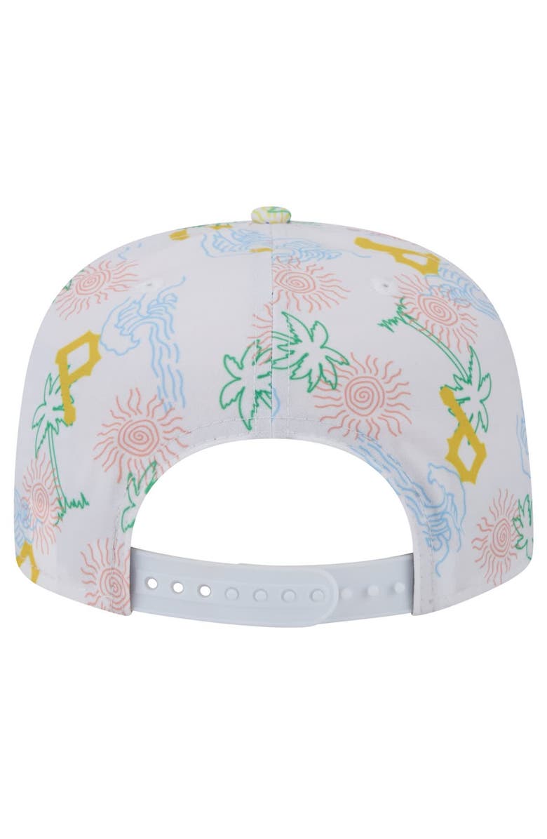 New Era Men's New Era White Pittsburgh Pirates Islander Golfer Snapback Hat, Alternate, color,