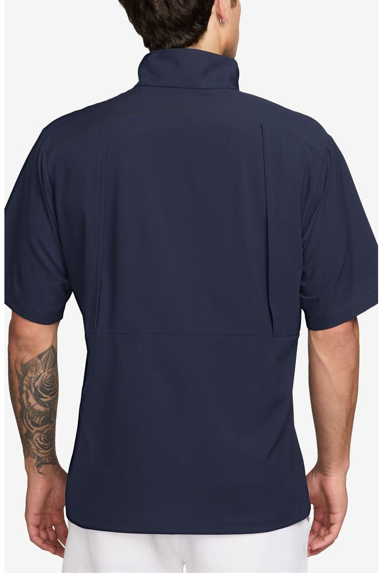 Dri-FIT Short Sleeve Windrunner Shirt, Alternate, color, COLLEGE NAVY