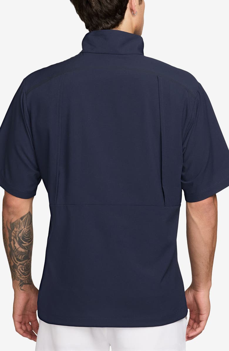 Nike Dri-FIT Short Sleeve Windrunner Shirt, Alternate, color, College Navy
