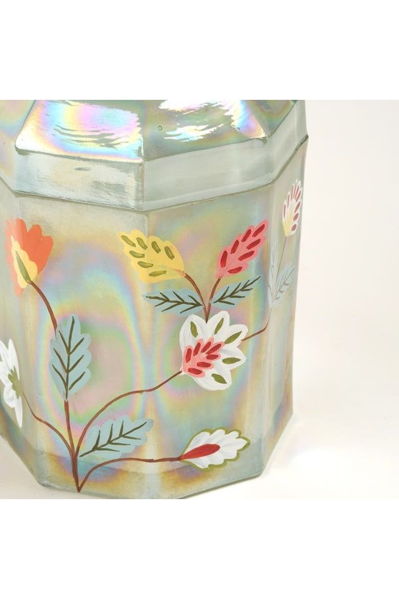 Aravali Hand-Painted Glass Decorative Object Green, Alternate, color, Green
