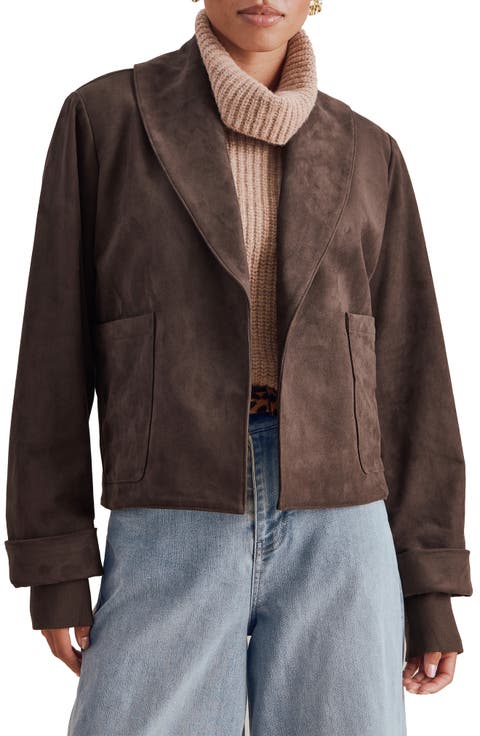 x @cellajaneblog Faux Suede Jacket