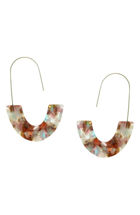 Tabby Multi-Color 76mm Hoop Earrings