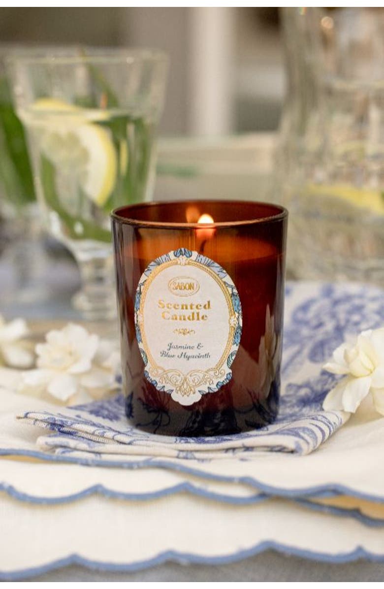 SABON Candle Glass Jasmine & Blue Hyacinth, Alternate, color, Jasmine & Blue Hyacinth