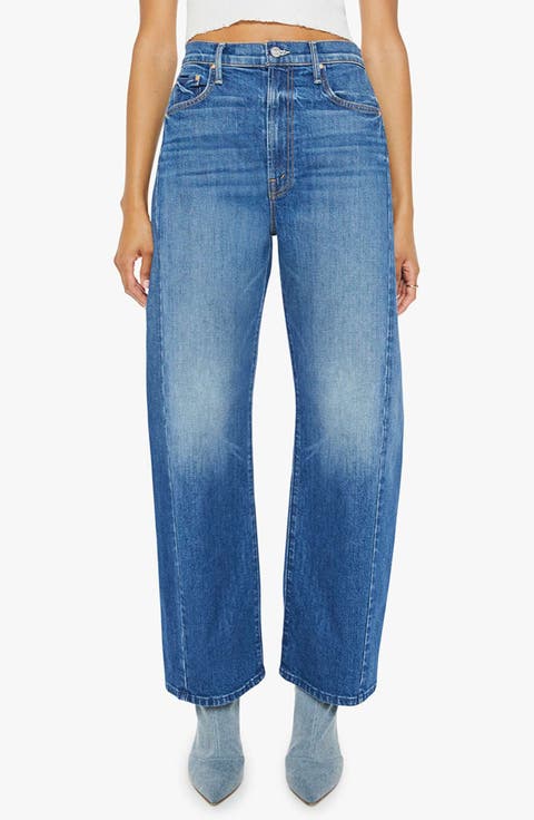 The Full Pipe Flood High Waist Barrel Leg Jeans (It's a Small World)