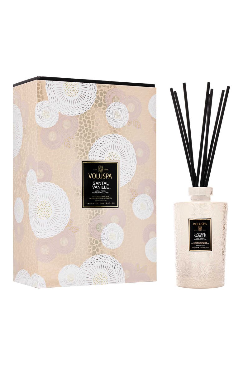 Santal Vanille Luxe Reed Diffuser, Alternate, color, SANTAL VANILLE