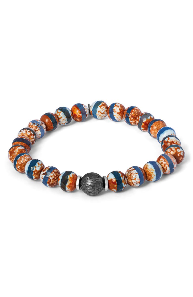 Tateossian Men's Lhasa Graffiato Beaded Bracelet, Alternate, color, Multicolor