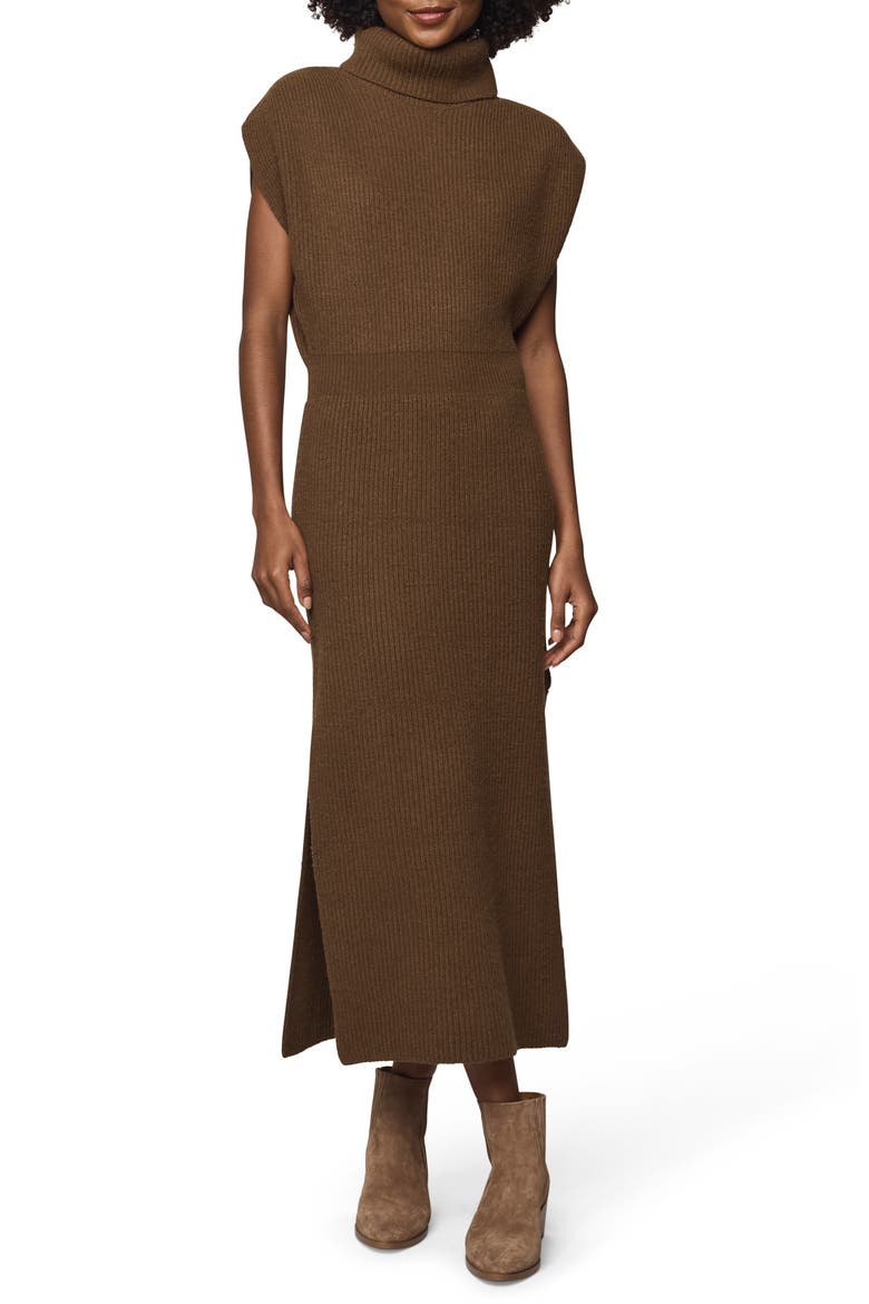 Marigold Maxi Sweater Dress, Main, color, DARK SADDLE
