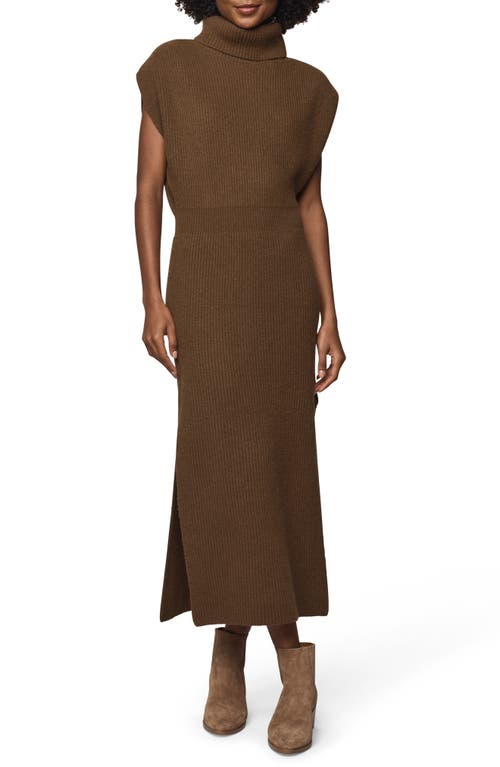 Splendid Marigold Maxi Sweater Dress In Brown