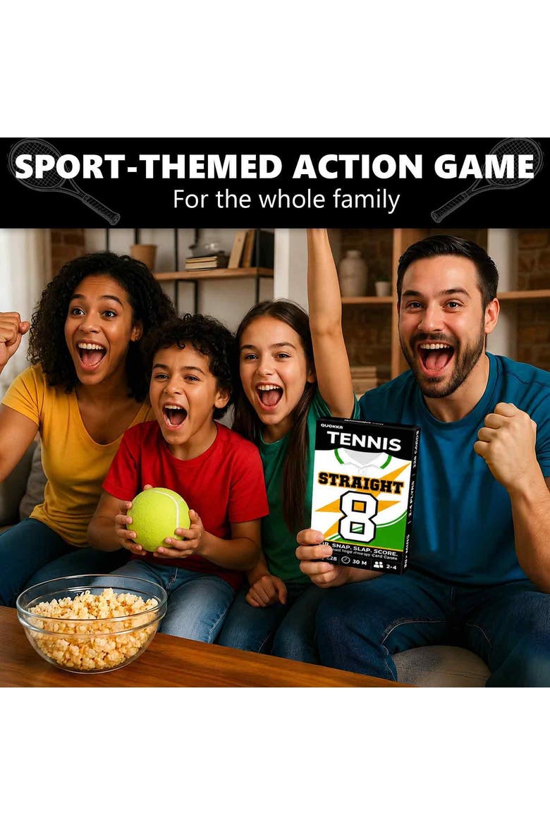 Kids and Adults Fast Paced Sports Card game, Alternate, color, Tennis