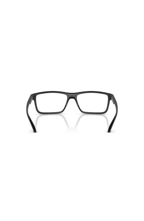 Arnette 56mm Rectangle Optical Glasses In Black