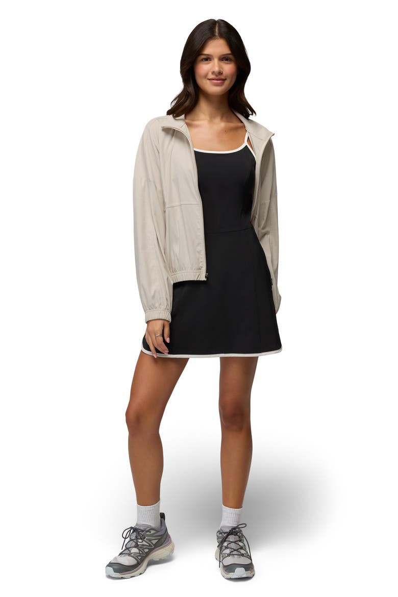 Railay Scallop Minidress, Alternate, color, BLACK