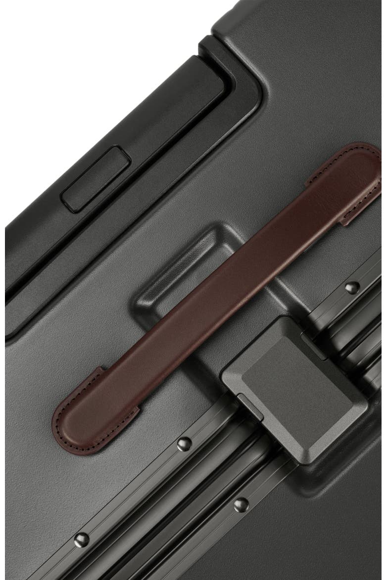 The Large Check-in Suitcase, Alternate, color, Grey / Chocolate