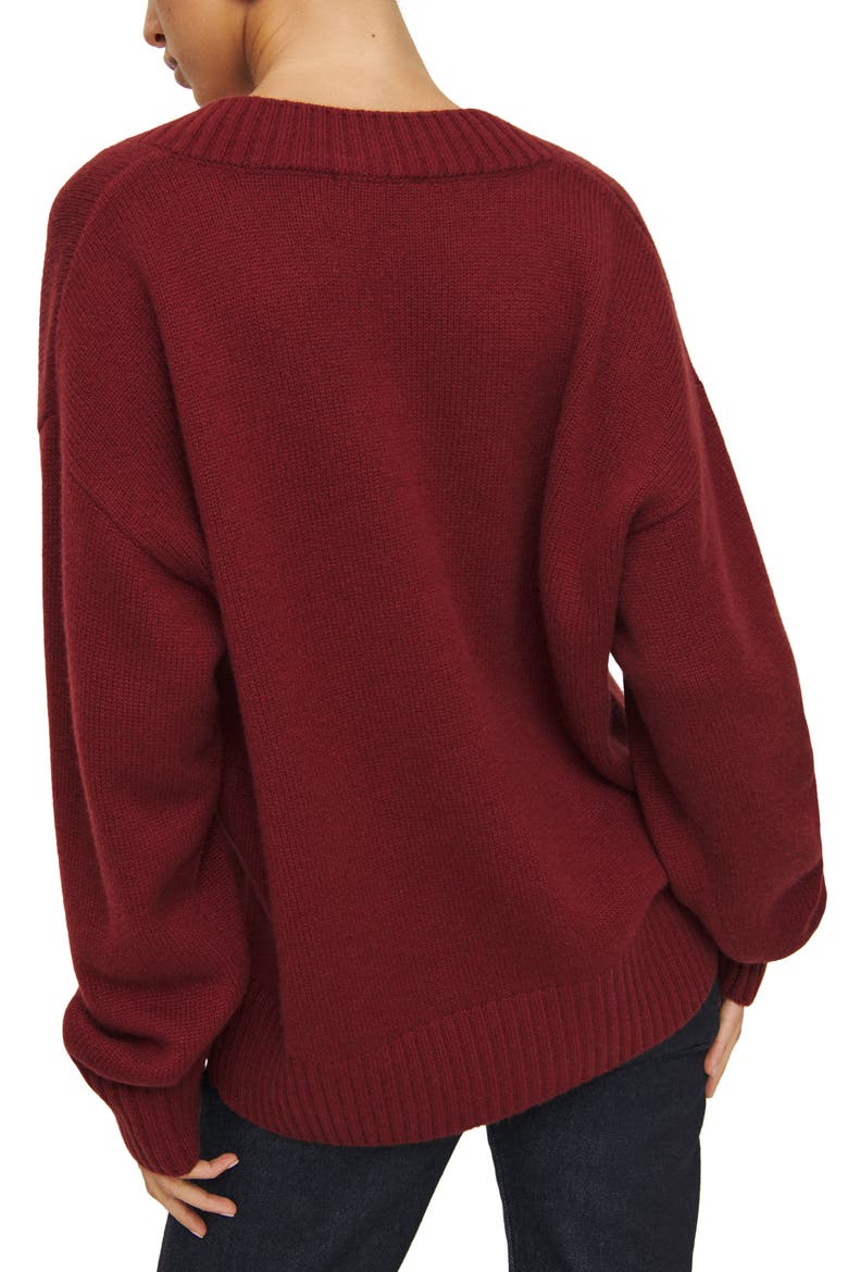 Jadey Oversize Cashmere Sweater, Alternate, color, CHIANTI