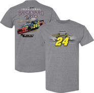 HENDRICK MOTORSPORTS TEAM COLLECTION Men's Hendrick Motorsports Team Collection Heather Charcoal Jeff Gordon 1994 Indy Brickyard 400 Winner T-Shirt