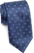 TOM BAINE Floral Jacquard Tie