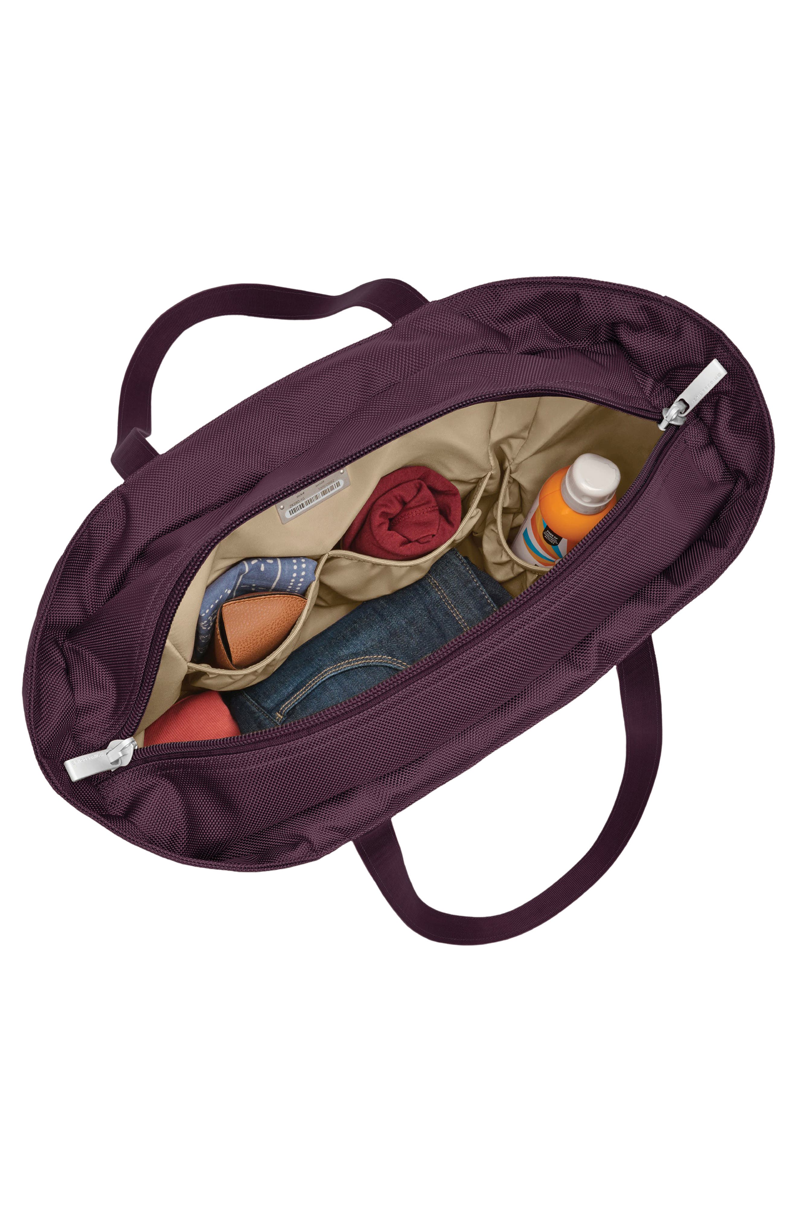 Baseline Traveler Tote Bag, Alternate, color, PLUM