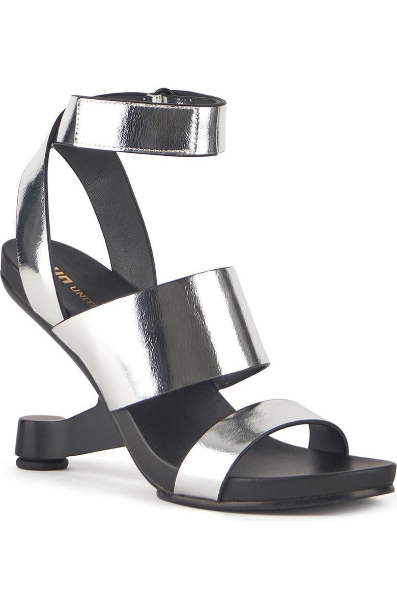 United Nude Eamz Hana Sandals, Alternate, color, Silver