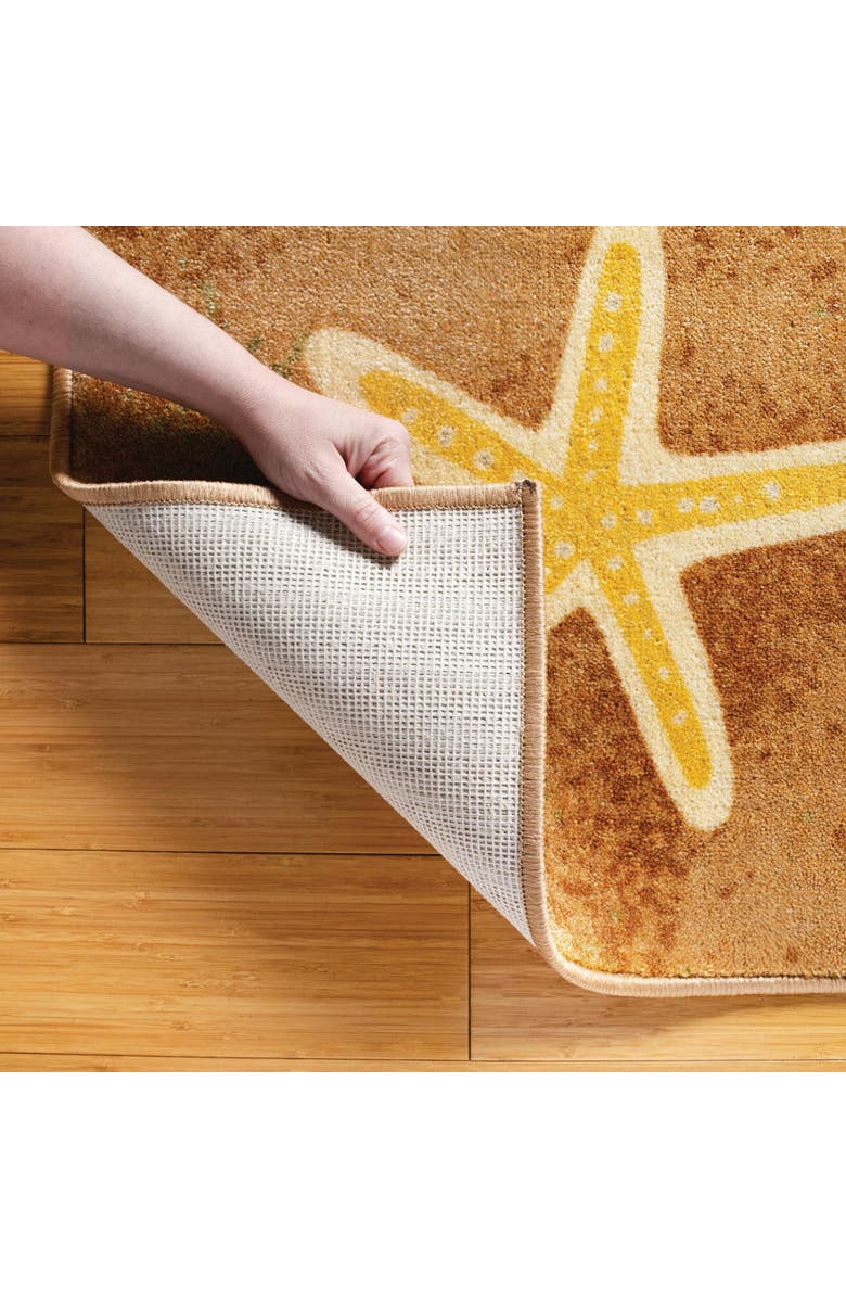 Kaplan Early Learning Company Seating Seashells Carpet - 6' x 9' Rectangle, Alternate, color, Beige