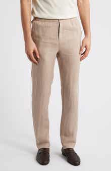 Bugatchi Tristan Drawstring Linen Pants