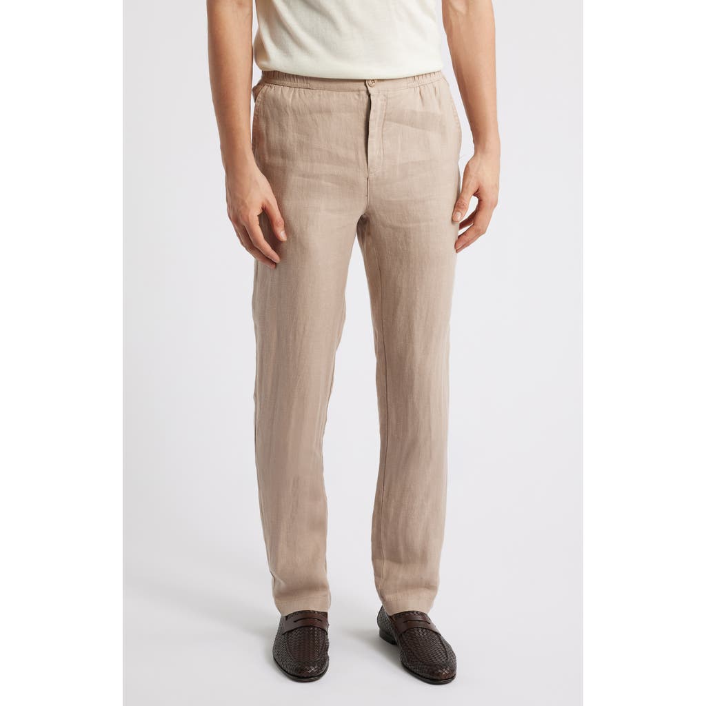 Bugatchi Tristan Drawstring Linen Pants In Multi