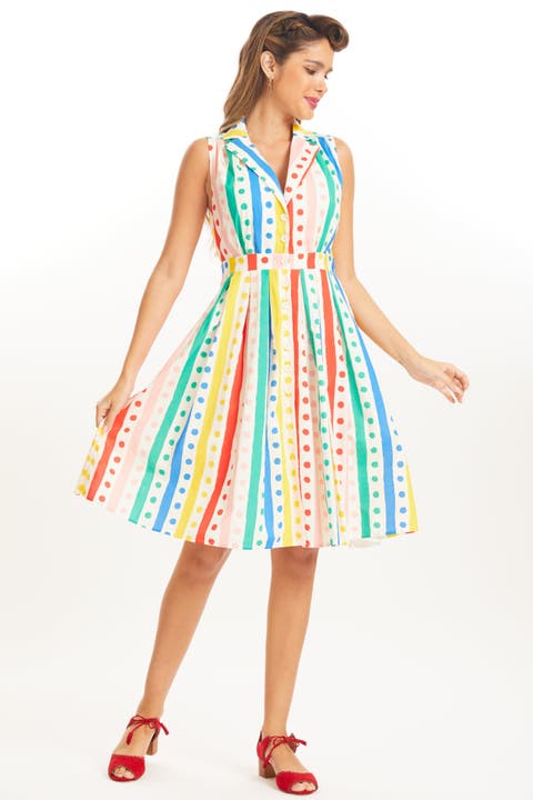Carousel Cutie Sleeveless Fit & Flare Dress