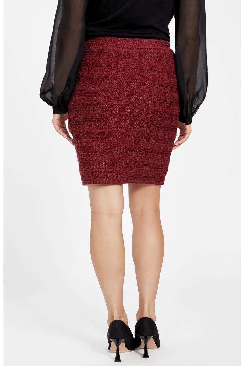 Clara Knit Pencil Skirt, Alternate, color, RED