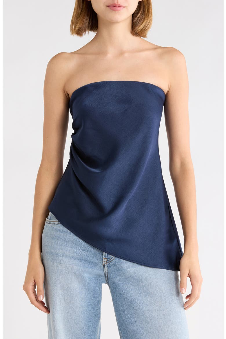 Vienna Strapless Top, Main, color, NAVY